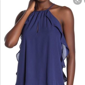 NWT Parker Keyhole Ruffle Top XS